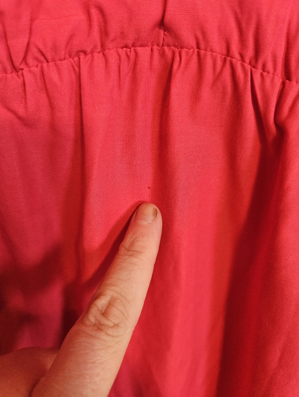 Abercrombie & Fitch Flutter Sleeve Tiered Pinky Red Midi Dress - Picture 9 of 9